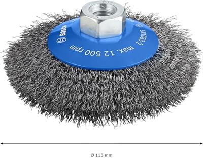 Bosch Accessoires Kegelborstel 115 mm, 0,35 mm, 12500 U/ min 1st - 2608622101