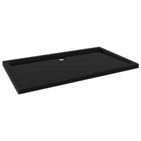 Douchebak rechthoekig 70x120 cm ABS zwart - thumbnail