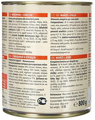 ANIMONDA GranCarno Adult Beef with chicken - natvoer voor honden - 800g