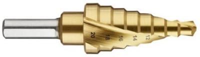 DeWalt Accessoires Metaal trappenboor | Titanium | 6-20 mm | schacht aansluiting - DT90248-QZ DeWalt Accessoires Metaal trappenboor | Titanium | 6-20 mm | schacht aansluiting - DT90248-QZ