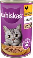 WHISKAS with chicken in jelly - nat kattenvoer - 400g - thumbnail