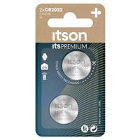 ITSON CR2032 lithium-knoopcellen, 3 V, 2 stuks, aanbevolen voor AirTag, autosleutels, horloges en hartslagmeter - thumbnail