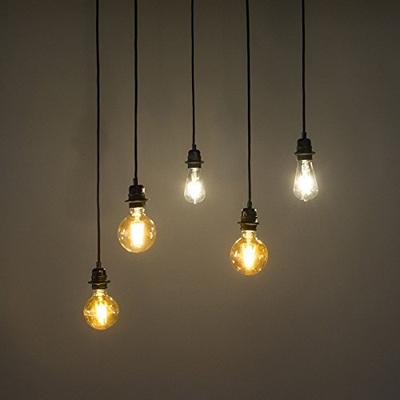 QAZQA Industriële hanglamp zwart 5-lichts - Cava