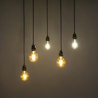 QAZQA Industriële hanglamp zwart 5-lichts - Cava - thumbnail