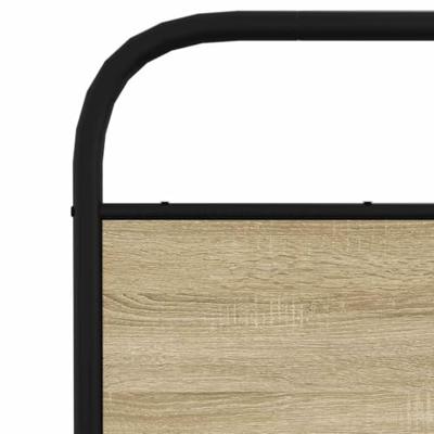 Bedframe zonder matras metaal sonoma eikenkleurig 140x200 cm Bedframe zonder matras metaal sonoma eikenkleurig 140x200 cm