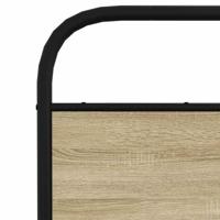 Bedframe zonder matras metaal sonoma eikenkleurig 140x200 cm - thumbnail