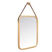 Wandspiegel B6605 Natuurlijk Rechthoekig 34 x 41,5 x 1,5 cm (6 Stuks) - thumbnail