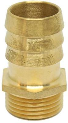 Messing slangtule - 20mm x 1/2 - buitendraad