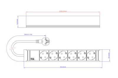 Bachmann 420.0018 Stekkerdoos Zwart Randaarde stekker 1 stuk(s)