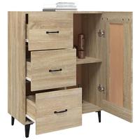 Dressoir 69,5x34x90 cm bewerkt hout sonoma eikenkleurig - thumbnail
