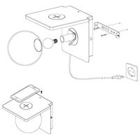 EGLO Ciglie Geschikt voor gebruik binnen Zwart, Wit E14 - thumbnail