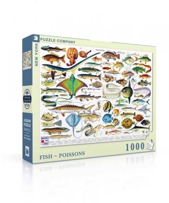 New York Puzzle Company Fish ~ Poissons - 1000 stukjes New York Puzzle Company Fish ~ Poissons - 1000 stukjes