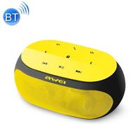 awei Y200 draadloze Bluetooth-Speaker met Aanraakknoppen ondersteuning aux-lijn en TF-kaart (geel) - thumbnail