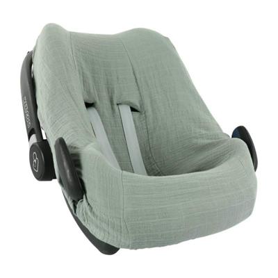 Trixie hoes voor autostoel Bliss Olive katoen groen