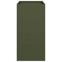 Plantenbak 40x80x80 cm staal olijfgroen - thumbnail