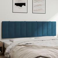 Hoofdbordkussen 180 cm fluweel blauw - thumbnail
