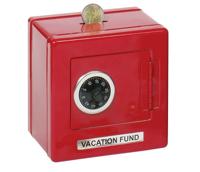 Goki kluis metaal rood - thumbnail