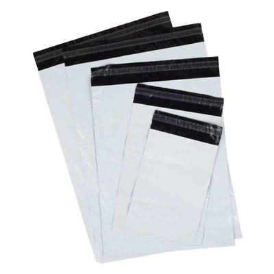 Coex verzendzakken wit/zwart 305 x 405 + 50 mm 65 micron