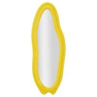 Mauro Ferretti Chanel Gele fluwelen wandspiegel - thumbnail