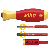 Wiha 41478 | Momentset easyTorque adapter electric | met slimVario® houder en slimBits SL/PZ | 4-delig - 41478 - thumbnail