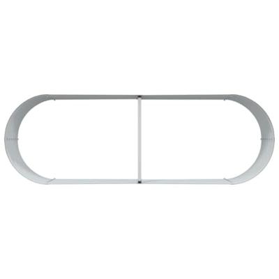 Verhoogde plantenbak Bruin 240 x 80 x 44 cm Staal