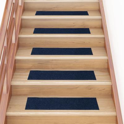 VidaXL 15 st trapmatten zelfklevend rechthoekig 76x20 cm blauw