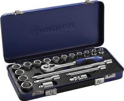 Promat/Tecwerk Dopsleutelset | 20-delig 3/8 inch | sleutelwijdtes 8-22 mm | aantal tanden 30 6-Kant - 4000821185