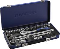 Promat/Tecwerk Dopsleutelset | 20-delig 3/8 inch | sleutelwijdtes 8-22 mm | aantal tanden 30 6-Kant - 4000821185 - thumbnail