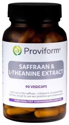 Saffraan 30mg active & theanine 100mg 90 Vegetarische capsules