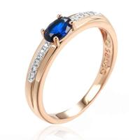 Cilla Jewels Damesring met Blauwe Zirkonia Steen-20mm - thumbnail