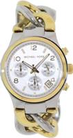 Michael Kors Dames MK3199 Runway Two Tone Twisted Steel Link Armband Chronograaf Horloge - thumbnail