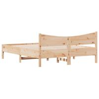 Bedframe zonder matras massief grenenhout 160x200 cm - thumbnail