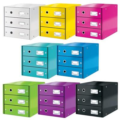 Ladenbox Leitz WOW Click & Store 3 laden groen