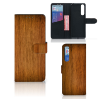 Sony Xperia 1 II | Book Style Case | Donker Hout - thumbnail