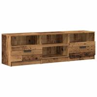 Tv-meubel 150x33,5x45 cm bewerkt hout oud houtkleurig - thumbnail