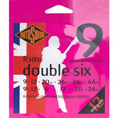 Rotosound R30SL Roto Double Six Pinks elektrische gitaarsnaren