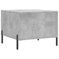 Salontafel 50x50x40 cm bewerkt hout betongrijs - thumbnail