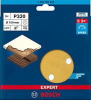 Bosch Accessoires Expert C470 schuurpapier voor excenterschuurmachines 150 mm, 6 gaten, K320 5-delig - 2608900820 - thumbnail