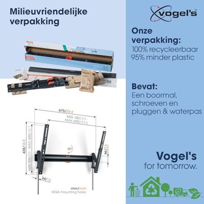 Vogels TVM 3615 Kantelbare tv-beugel TV beugel Zwart - thumbnail