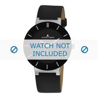 Jacques Lemans horlogeband 1-1867A Leder Zwart - thumbnail