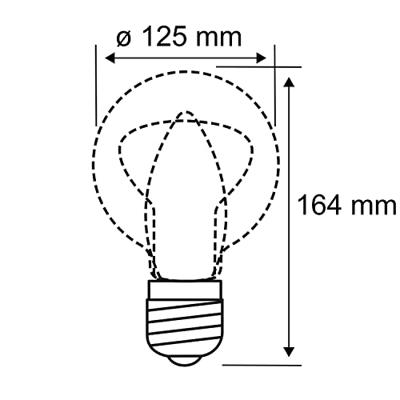 Paulmann 28876 LED-lamp E27 Globe 3.5 W = 9 W Goud (Ø x h) 125 mm x 164 mm 1 stuk(s) Paulmann 28876 LED-lamp E27 Globe 3.5 W = 9 W Goud (Ø x h) 125 mm x 164 mm 1 stuk(s)