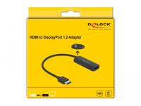 Delock 63206 Adapter HDMI-A male naar DisplayPort female 4K 60 Hz - thumbnail