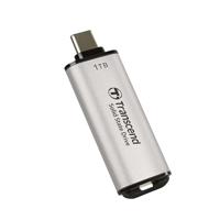 Transcend ts1tesd300s esd300s external ssd, 1 tb, usb type-c, 10 gbps, 1050/ 950 mb/s, silver - thumbnail