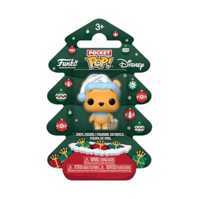 Winnie the Pooh Funko Pocket Pop! Figure: Pooh (Holiday Tree)