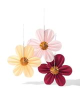 HEMA Waaier 35x35cm papier floraal - 3 stuks - thumbnail