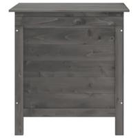 Tuinbox 50x49x56,5 cm massief vurenhout antracietkleurig - thumbnail