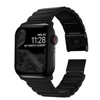 Nomad titanium strap Apple Watch 42mm / 44mm / 45mm / 49mm zwart - thumbnail