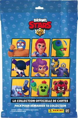 Starter Pack - PANINI - BRAWL STARS TC - Map + 2 sleeves - 1 limited edition kaart - 16 kaarten