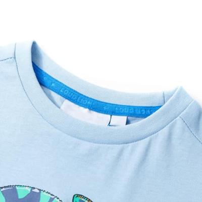 Kindershirt met korte mouwen 92 lichtblauw Kindershirt met korte mouwen 92 lichtblauw