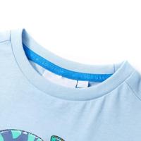 Kindershirt met korte mouwen 104 lichtblauw - thumbnail